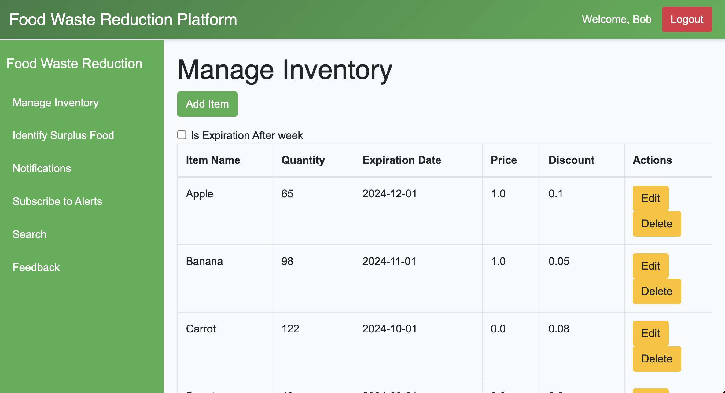 Retailer Manage Inventory